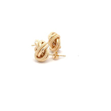 Load image into Gallery viewer, 18K Gold Earrings Knot Stud 2.12 grams - Rafant