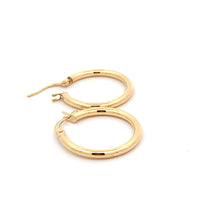 Load image into Gallery viewer, 18K Gold Earrings Hoops Polished - Rafant