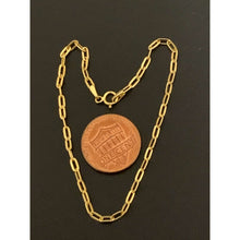 Load image into Gallery viewer, 18K Gold Bracelet Paperclips 7.5 inches 1.01 grams