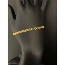 Load image into Gallery viewer, 18K Gold Bracelet Chain Sedusa 7.25 inches 2.18 grams