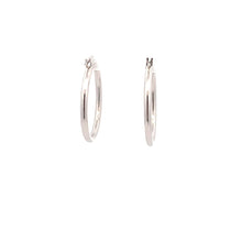 Load image into Gallery viewer, 18K White Gold Earrings Hoops 1.29 grams