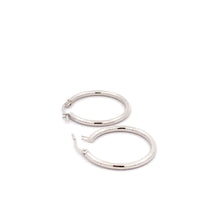 Load image into Gallery viewer, 18K White Gold Earrings Hoops 1.29 grams