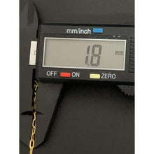 Load image into Gallery viewer, 18K Gold Bracelet Paperclips 7.5 inches 1.01 grams