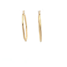 Load image into Gallery viewer, 18K Gold Earrings Hoops Loops Spiral 1.45 grams - Rafant