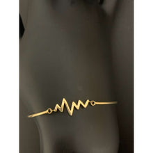 Load image into Gallery viewer, 18K Gold Bracelet Bangle Heart Beat Small ExtraSmall 4.08 grams