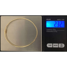 Load image into Gallery viewer, 18K Gold Bracelet Bangle Yellow Gold 6 inches Small Extra Small 2.32 grams
