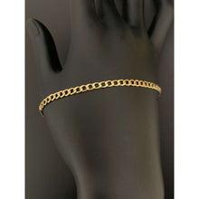 Load image into Gallery viewer, 18K Gold Bracelet Chain Curb Link 7.5 inches 2.01 grams