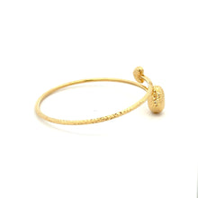 Load image into Gallery viewer, 18K Gold Bracelet Flexible Bangle Heart 3.60 grams Small S 6 - Rafant