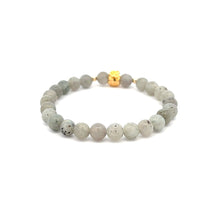 Load image into Gallery viewer, 18K Gold Money Bag Lucky Charm Beads Bracelet Gemstones Labradorite 6mm - Rafant