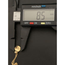 Load image into Gallery viewer, 18K Gold Necklace Chain 15.75 inches Round Circle Pendant 2.31 grams - Rafant