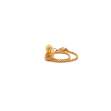Load image into Gallery viewer, 21K Gold Bracelet Puffed Heart Size 6.25 inches plus One Inch Extension - Rafant