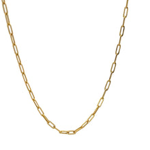 Load image into Gallery viewer, 18K Gold Necklace Chain Paperclip 18 inches 1.89 grams - Rafant
