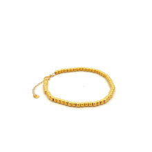 Load image into Gallery viewer, 18K Gold Bracelet Beaded Balls Size 6 inches plus 1 inch 1.19 grams - Rafant