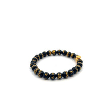 Load image into Gallery viewer, 18K Gold Money Bag Lucky Charm Carved Onyx 6mm - Rafant