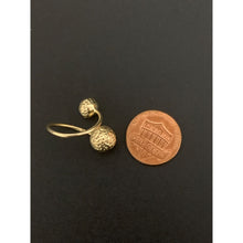 Load image into Gallery viewer, 18K Gold Japan Ring Double Orb Balls 1.25 grams Size 5 - Rafant