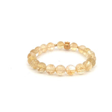 Load image into Gallery viewer, 18K Gold Money Bag Lucky Charm Beads Bracelet Gemstones Citrine 8mm - Rafant