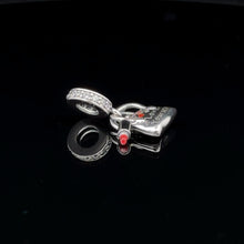 Load image into Gallery viewer, 925 Sterling Silver Charm Bead Hanging Love Yourself Bag Lipstick For Bracelet Necklace - Rafant