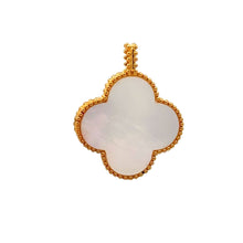Load image into Gallery viewer, 18K Gold Pendant Mother of Pearl Flower Lucky Charm - Rafant
