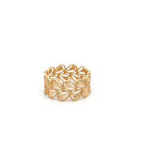 Load image into Gallery viewer, 18K Gold Ring Leaf Size 6 Fine Jewelry 2.02 grams - Rafant