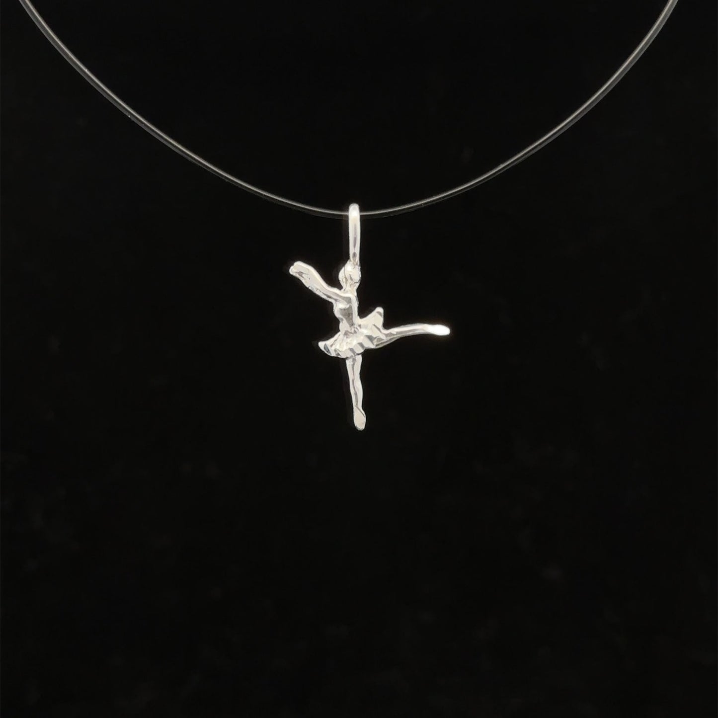 925 Sterling Silver Pendant Charm Ballerina - Rafant