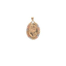 Load image into Gallery viewer, 18K Gold Pendant Woman Lady Tricolor 2.18 grams