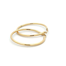 Load image into Gallery viewer, 18K Gold Earrings Hoops Loops Large 1.93 grams - Rafant