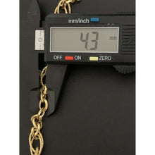 Load image into Gallery viewer, 18K Gold Bracelet Cable Link Chain 3.50 grams 7.25 inches