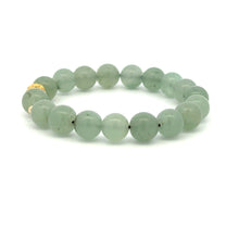 Load image into Gallery viewer, 18K Gold Money Ball Lucky Charm Beads Bracelet Gemstones Aventurine 8mm - Rafant