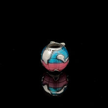 Load image into Gallery viewer, 925 Sterling Silver Charm Bead Globe Travel Plane For Charm Bracelet Necklace - Rafant