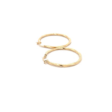 Load image into Gallery viewer, 18K Gold Earrings Hoops Spiral 1.55 grams - Rafant