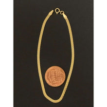Load image into Gallery viewer, 18K Gold Bracelet Bismark Chain Size 7.5 inches 1.46 grams