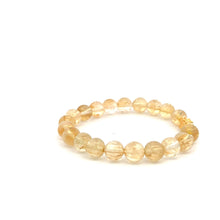 Load image into Gallery viewer, 18K Gold Dragon Pixiu Piyao Lucky Charm Beads Bracelet Gemstones Citrine 8mm - Rafant