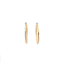 Load image into Gallery viewer, 18K Gold Earrings Hoops Spiral 1.55 grams - Rafant