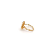 Load image into Gallery viewer, 18K Gold Ring Flower Size 6.75 - Rafant