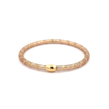 Load image into Gallery viewer, 18K Gold Bracelet Mesh Soft Bangle Flexible Size 6.75 inches 1.15 grams - Rafant