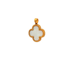 Load image into Gallery viewer, 18K Gold Pendant Clover White Mother of Pearl