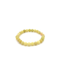 Load image into Gallery viewer, 18K Gold Pixiu Piyao Lucky Charm Bracelet Natural Lemon Jade Gemstones 6mm - Rafant
