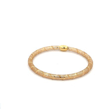 Load image into Gallery viewer, 18K Gold Bracelet Mesh Soft Bangle Size 6 inches - Rafant