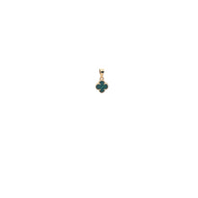 Load image into Gallery viewer, 18K Gold Pendant Charm Flower Malachite Tiny - Rafant