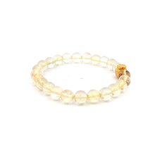 Load image into Gallery viewer, 18K Gold Money Bag Lucky Charm Bracelet Gemstones Citrine 6mm - Rafant