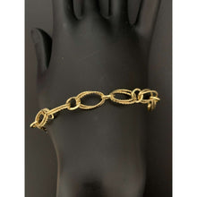 Load image into Gallery viewer, 18K Gold Bracelet Chain Oval Link 3.85 grams Size 7.5 inches