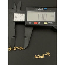 Load image into Gallery viewer, 18K Gold Music Note Drop Dangling Earrings 2.12 grams - Rafant