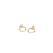 Load image into Gallery viewer, 18K Gold Earrings Hoops Two Tone - Rafant