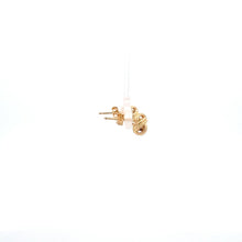 Load image into Gallery viewer, 18K Gold Earrings Stud Knot Small 1.31 grams - Rafant