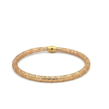 Load image into Gallery viewer, 18K Gold Bracelet Mesh Soft Bangle Size 6.5 Stretchable - Rafant