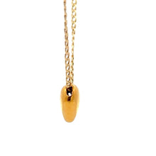 Load image into Gallery viewer, 18K Gold Necklace Chain Curb 15.75 inches Pendant Heart - Rafant
