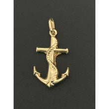 Load image into Gallery viewer, 18K Gold Pendant Anchor Jesus Christ Cross 1.68 grams - Rafant