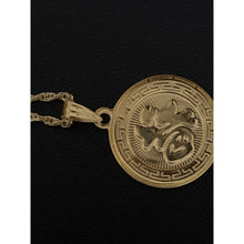 Load image into Gallery viewer, 18K Gold Necklace Chain 18 Inches with Dragon Pendant 1.40 grams - Rafant