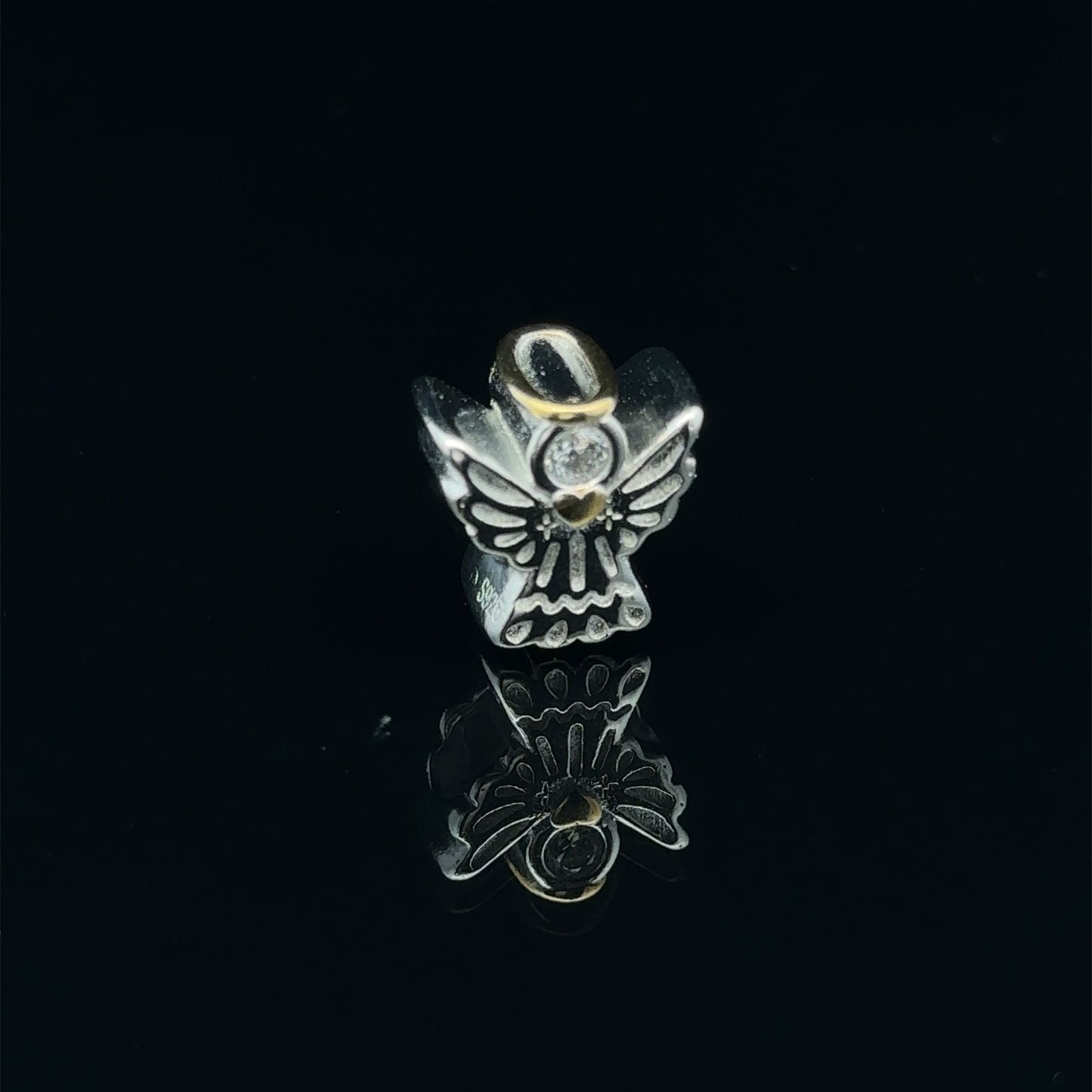 925 Sterling Silver Charm Bead Angel For Charm Bracelet Necklace - Rafant