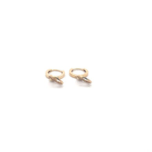 Load image into Gallery viewer, 18K Gold Earrings Round Hoops Dangles